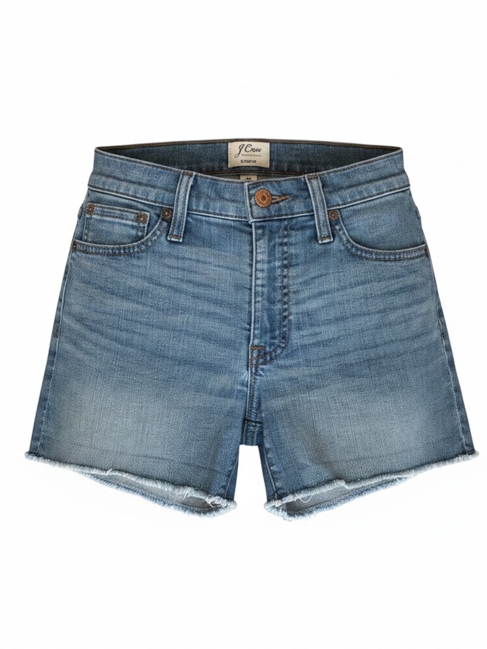 J. Crew Blue Denim Jean shorts  with Copper Button
